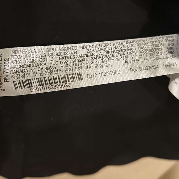 Zara Black Faux Suede Gold Button Shift Sheath Mini Dress - S - Picture 14 of 16